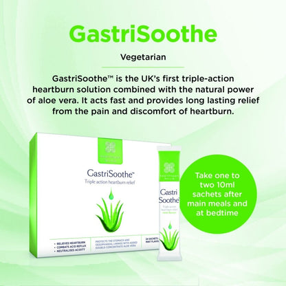 Healthspan GastriSoothe Triple Action Heartburn Relief 24 Sachets