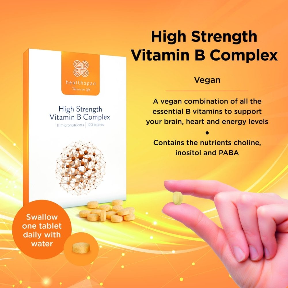 Healthspan High Strength 8 Vitamin B Complex 120 Tablets