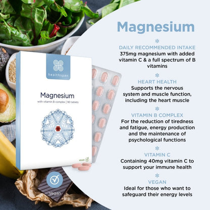Healthspan Magnesium 375mg 90 Tablets