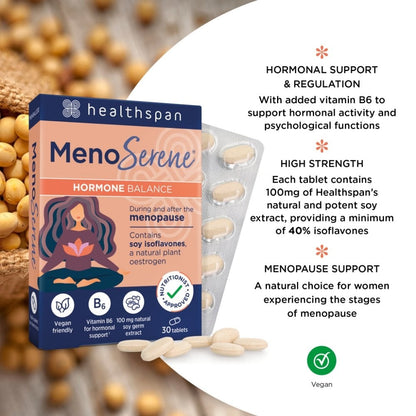Healthspan MenoSerene Hormone Balance 30 Tablets