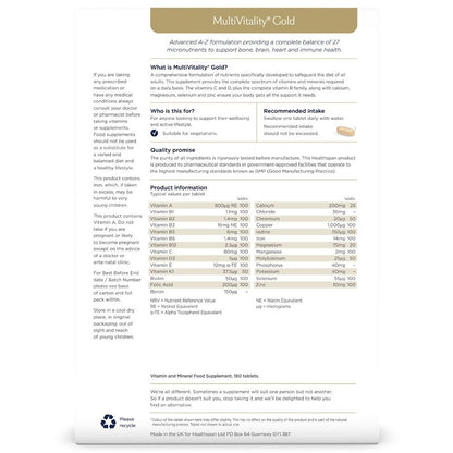 Healthspan MultiVitality Gold 180 Tablets
