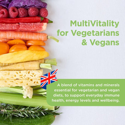Healthspan MultiVitality Vegetarian & Vegan Multivitamin 120 Tablets