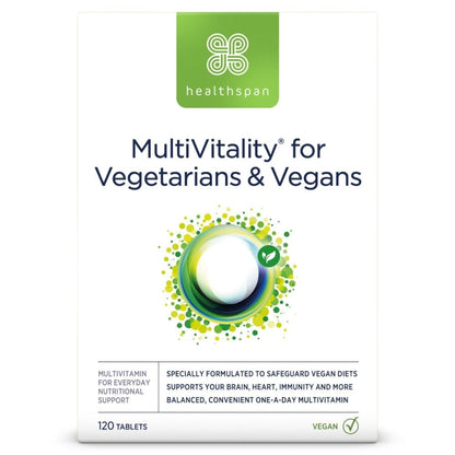 Healthspan MultiVitality Vegetarian & Vegan Multivitamin 120 Tablets