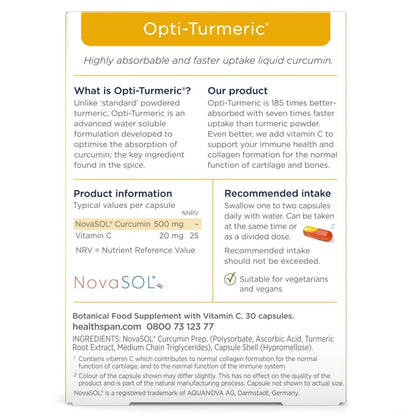Healthspan Opti-Turmeric 30 Capsules