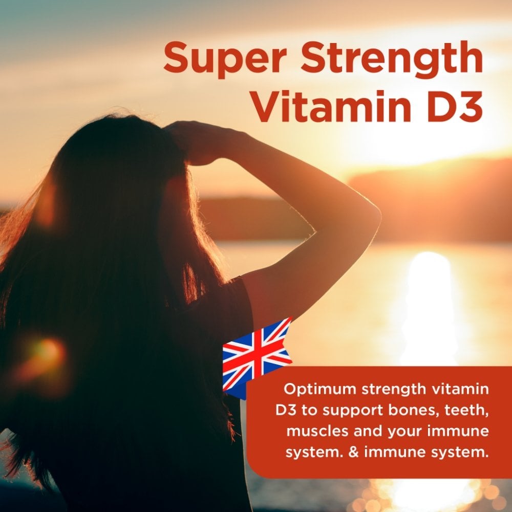Healthspan Super Strength Vitamin D3 25µg 60 Tablets