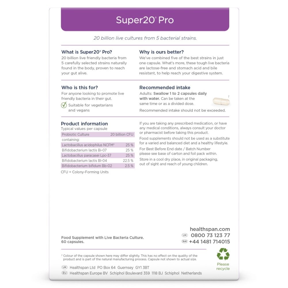 Healthspan Super20 Pro 60 Capsules