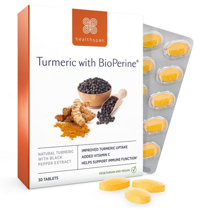 Healthspan Turmeric 4,000 with BioPerine 30 Tablets