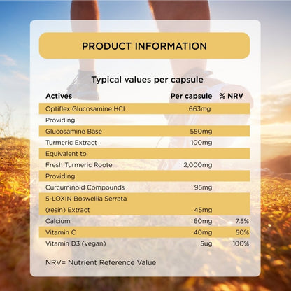 Healthspan Turmeric & Glucosamine Joint Support 60 Tablets