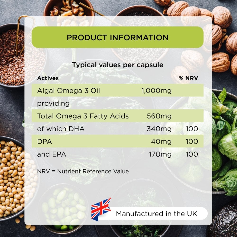 Healthspan Veg-Omega 3 1000mg 60 Capsules