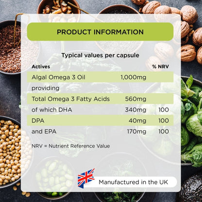 Healthspan Veg-Omega 3 1000mg 60 Capsules