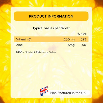 Healthspan Vitamin C Sustained Release 500mg 90 Tablets