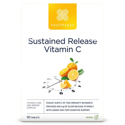 Healthspan Vitamin C Sustained Release 500mg 90 Tablets