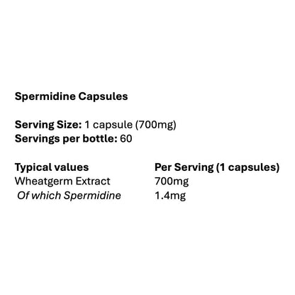 Kiki Health Highly Bioactive Spermidine Wheatgerm Extract 60 Vegicaps