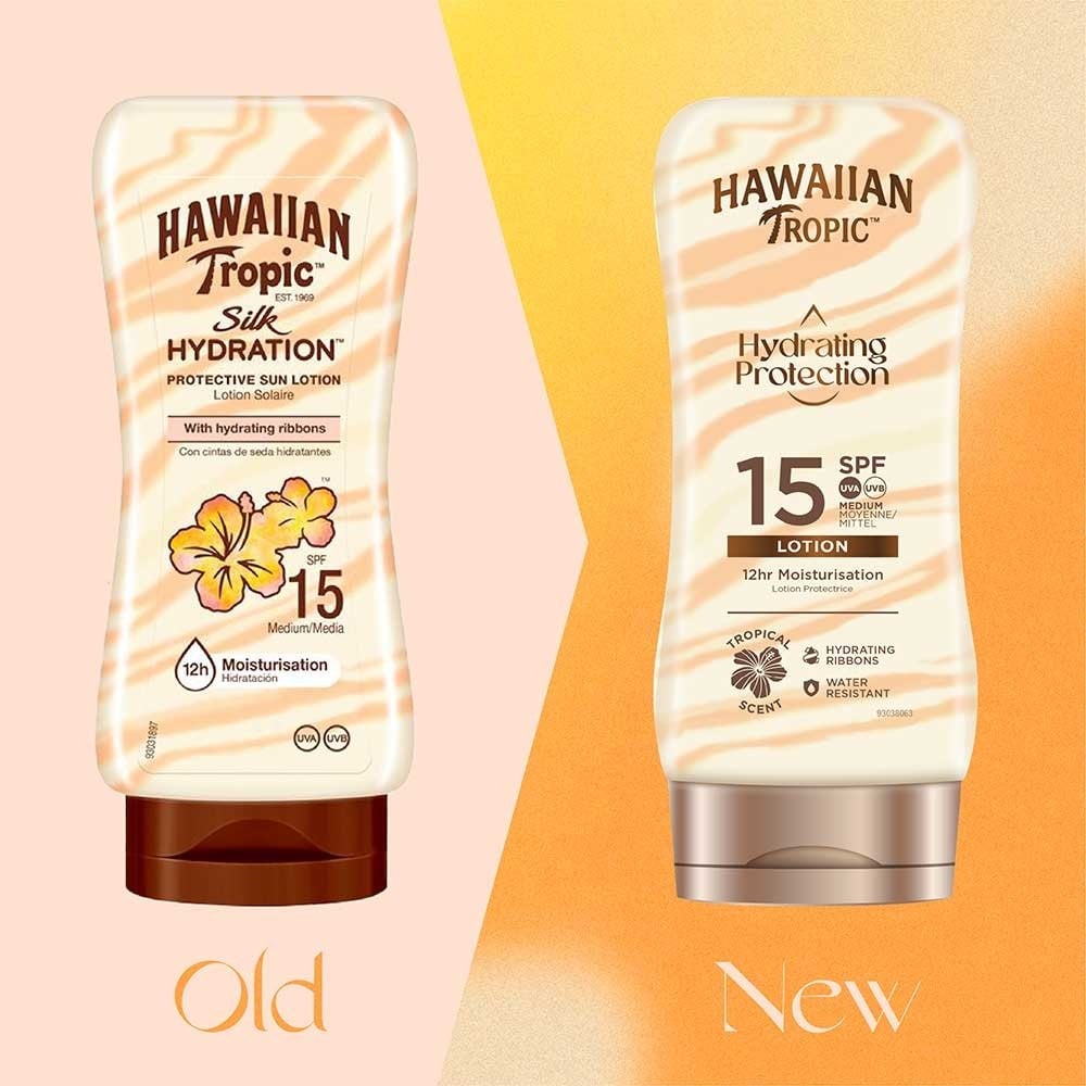 Hawaiian Tropic Hydrating Protection Sun Lotion SPF15 180ml