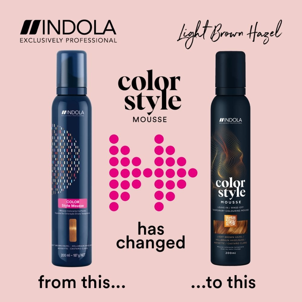 Indola Colour Style Mousse Light Brown Hazel 200ml