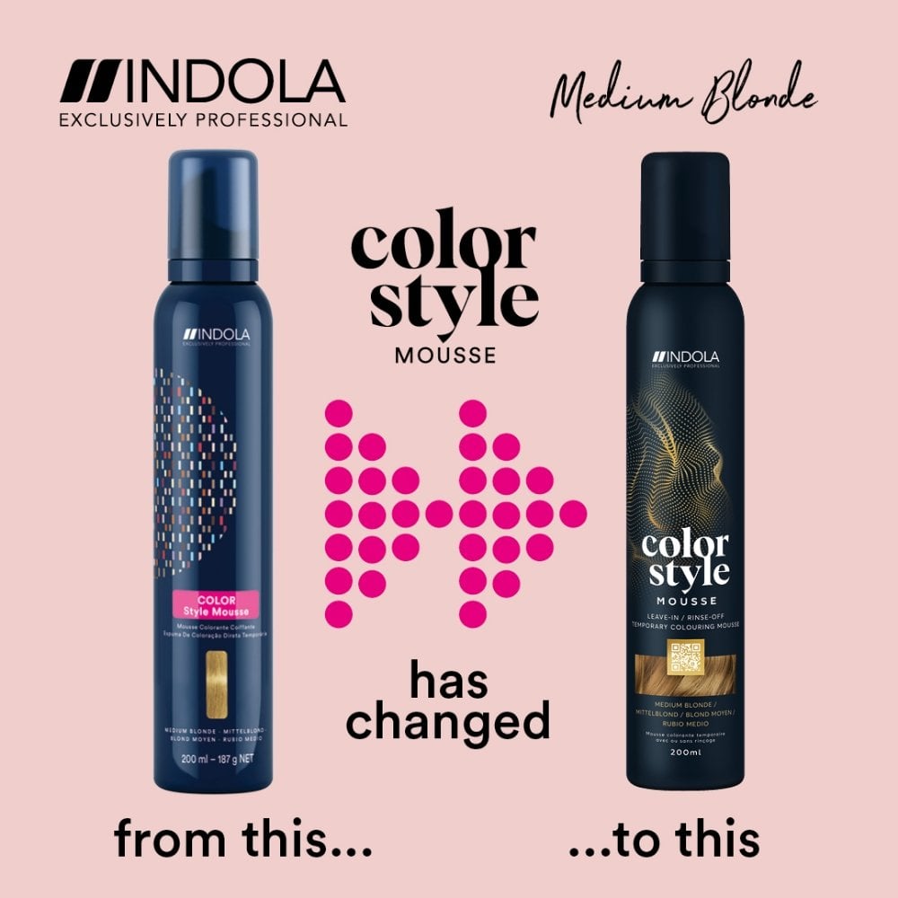 Indola Colour Style Mousse Medium Blonde 200ml