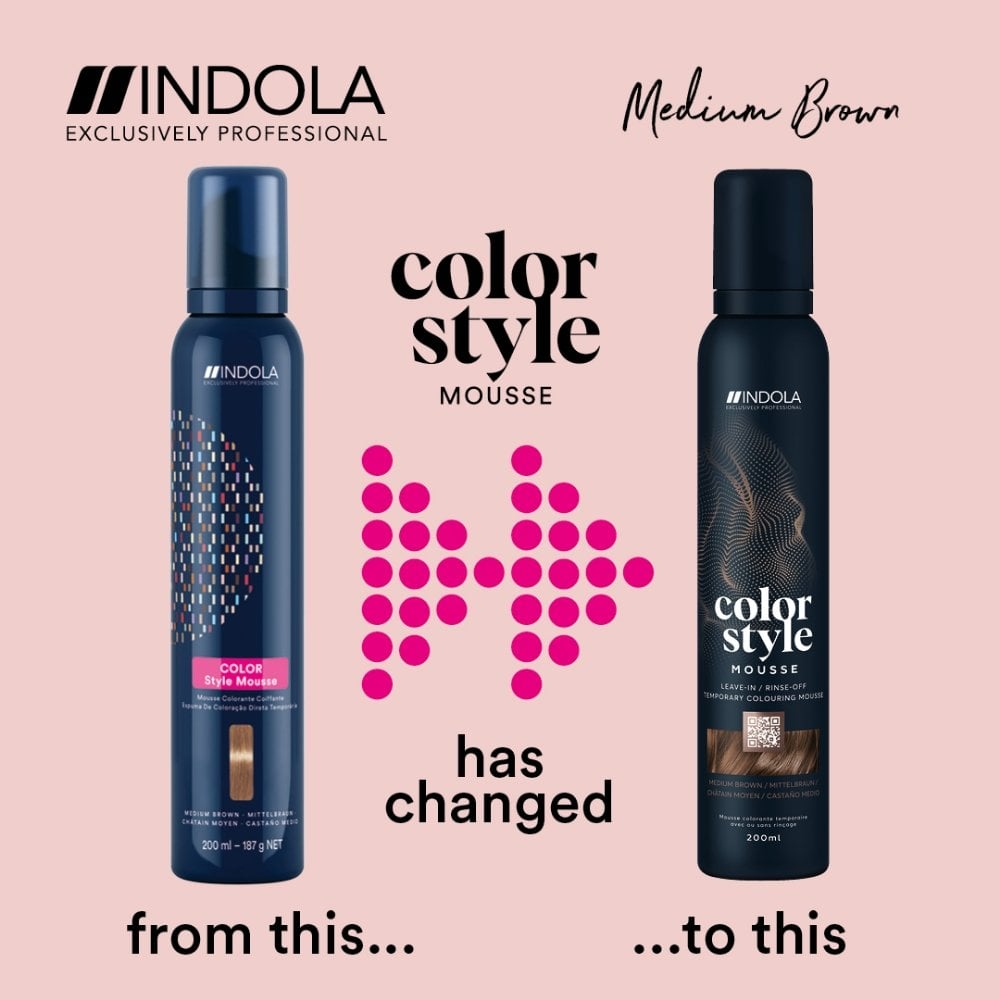 Indola Colour Style Mousse Medium Brown 200ml