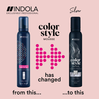 Indola Colour Style Mousse Silver 200ml