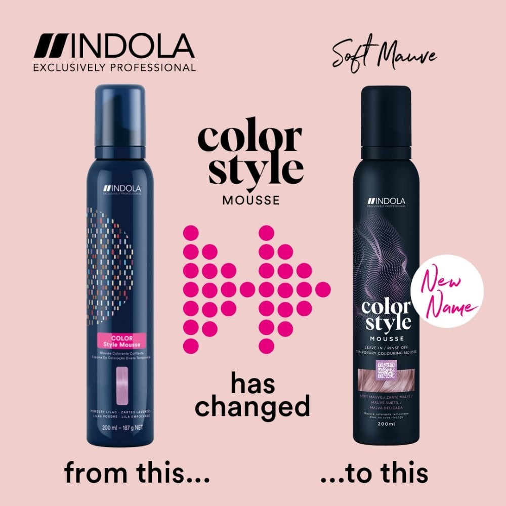 Indola Colour Style Mousse Soft Mauve 200ml
