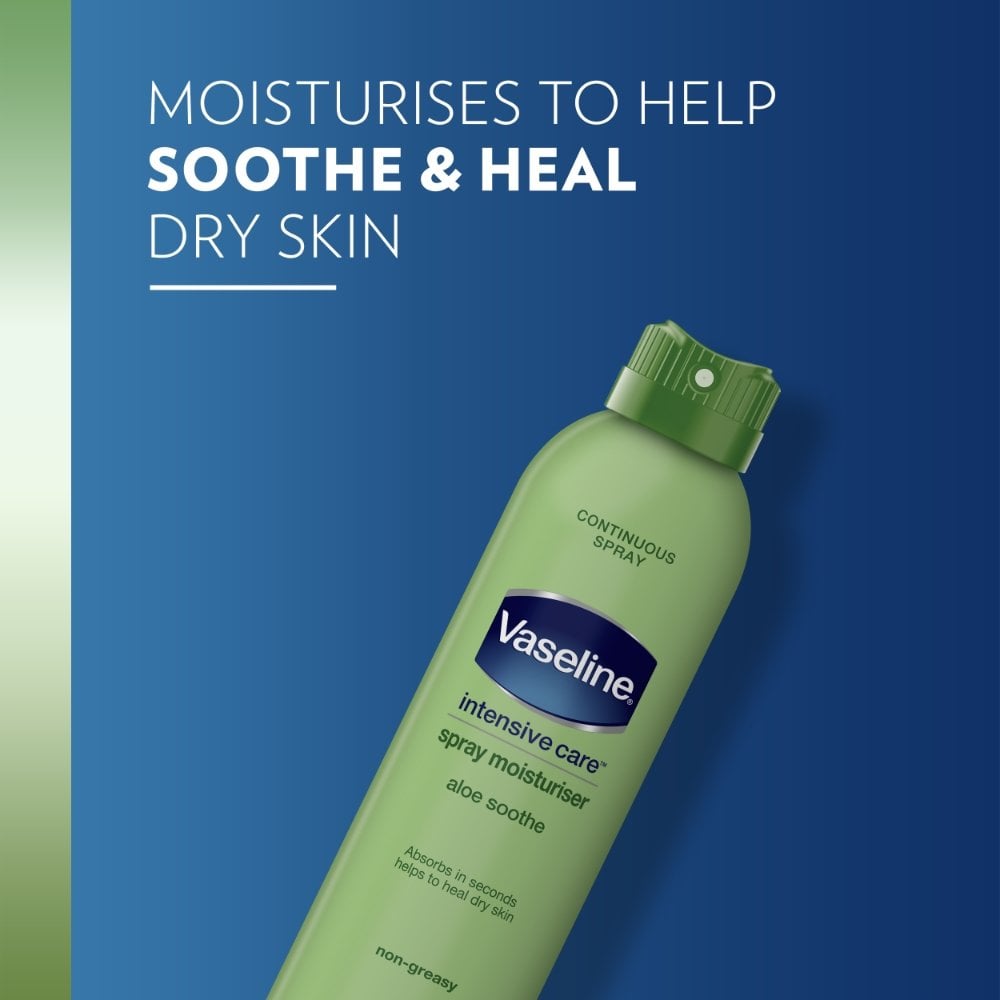 Vaseline Intensive Care Aloe Soothe Continuous Spray Body Lotion 190ml