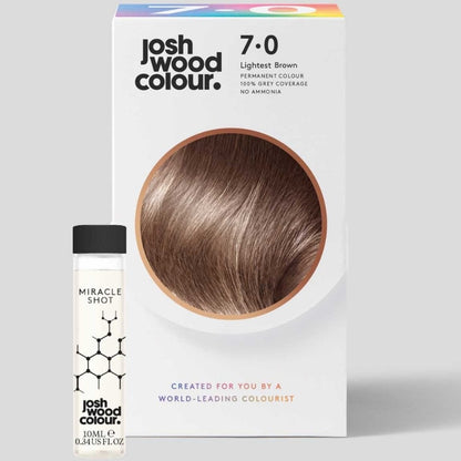 Josh Wood Colour 7.0 Lightest Brown Colour Miracle Permanent Colour Kit