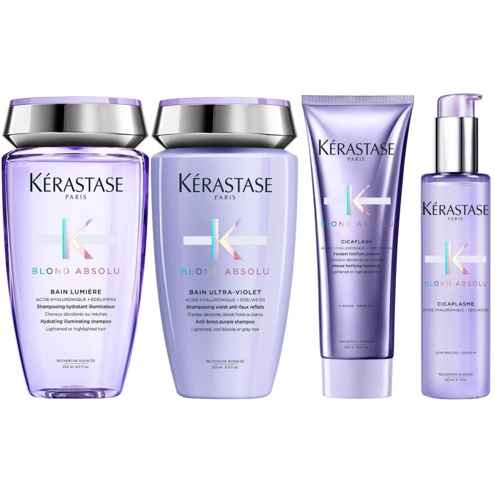 Kérastase Blond Absolu Shine, Strength, Neutralising & Heat Protection Routine