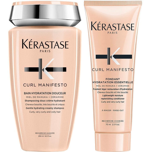 Kérastase Curl Manifesto Bain Hydration Gentle Hydrating Creamy Shampoo & Conditioner Twin 2 x 250ml