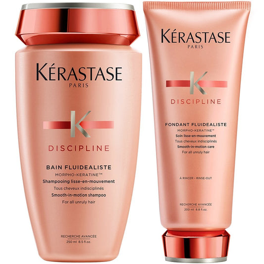 Kérastase Discipline Bain Fluidealiste Smooth-In-Motion Shampoo 250ml & Care 200ml Twin