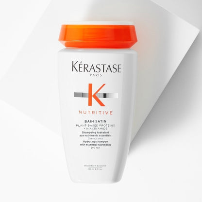Kérastase Nutritive Bain Satin Hydrating Shampoo 250ml & Nutritive Lait Vital High Nutrition Ultra-Light Conditioner 200ml Twin