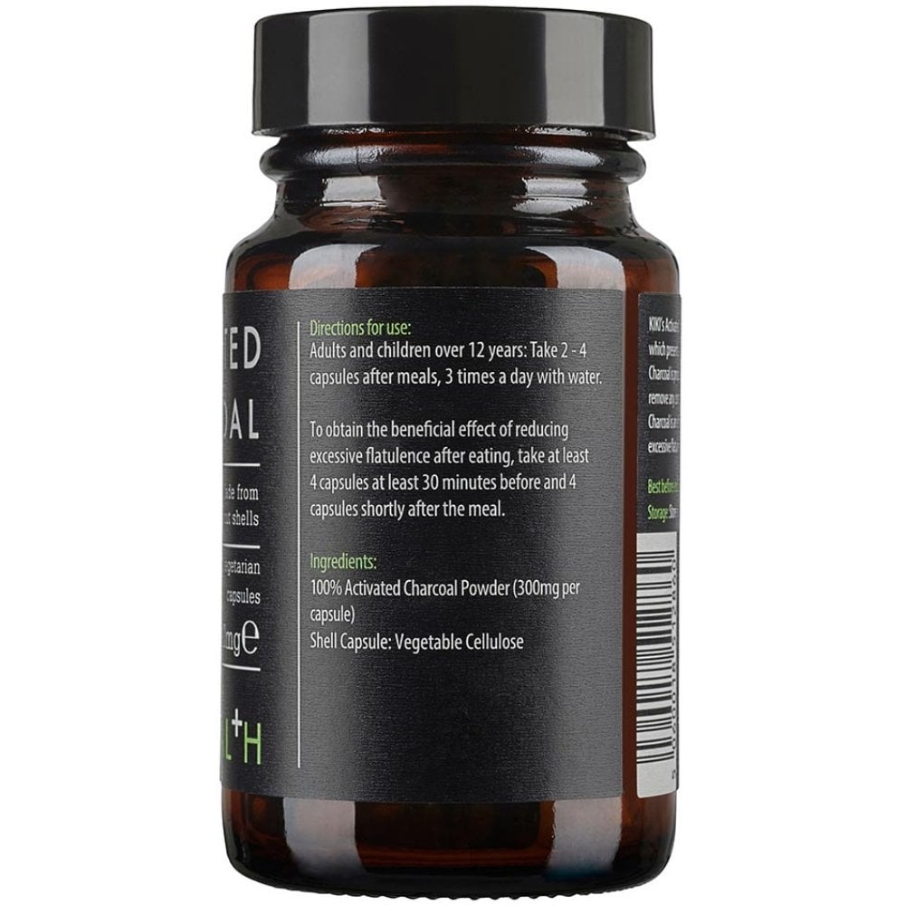 Kiki Health Activated Charcoal 50 Vegicaps