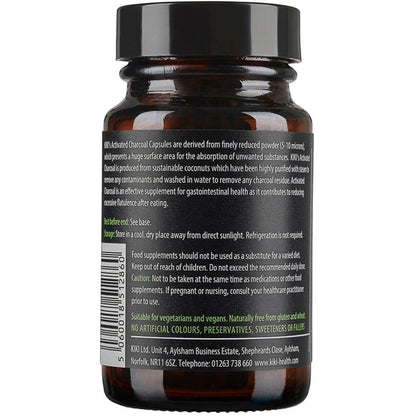 Kiki Health Activated Charcoal 50 Vegicaps