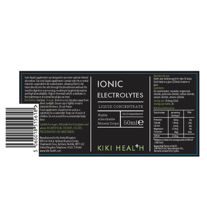 Kiki Health Ionic Electrolytes Liquid Concentrate 50ml