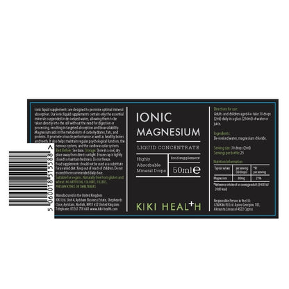 Kiki Health Ionic Magnesium Liquid Concentrate 50ml