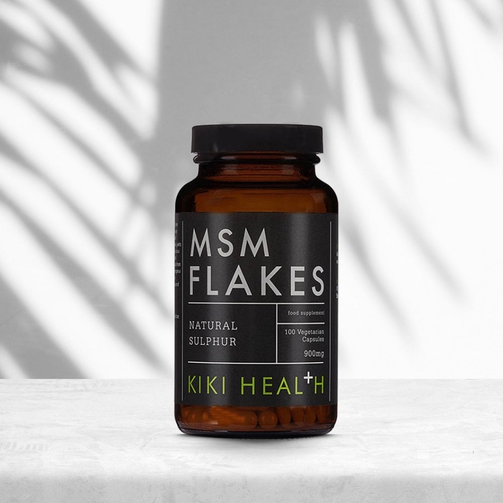 Kiki Health Natural Sulphur MSM Flakes 100 Vegicaps