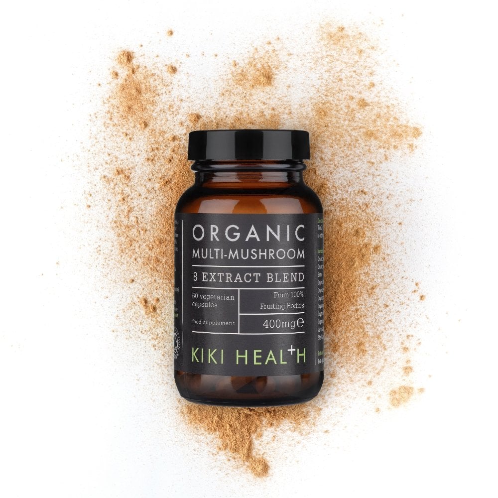 Kiki Health Organic Multi-Mushroom 8 Extract Blend 60 Vegicaps