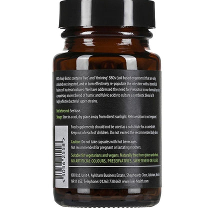 Kiki Health SBO Bacterial Cultures Vegan Body Biotics 400mg 60 Vegicaps