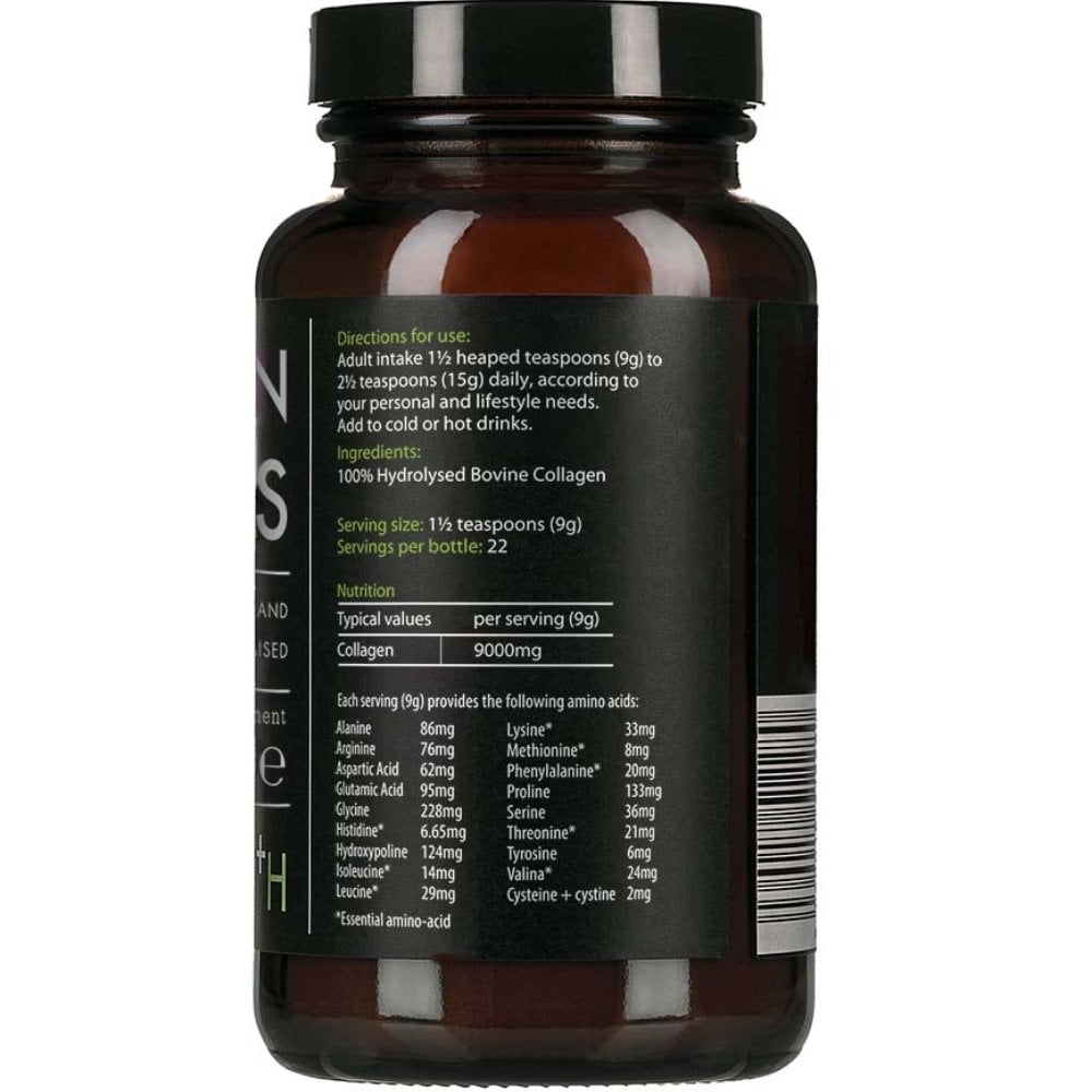 Kiki Health Unflavoured Hydrolysed Collagen Peptide Powder Food Supplement 200g