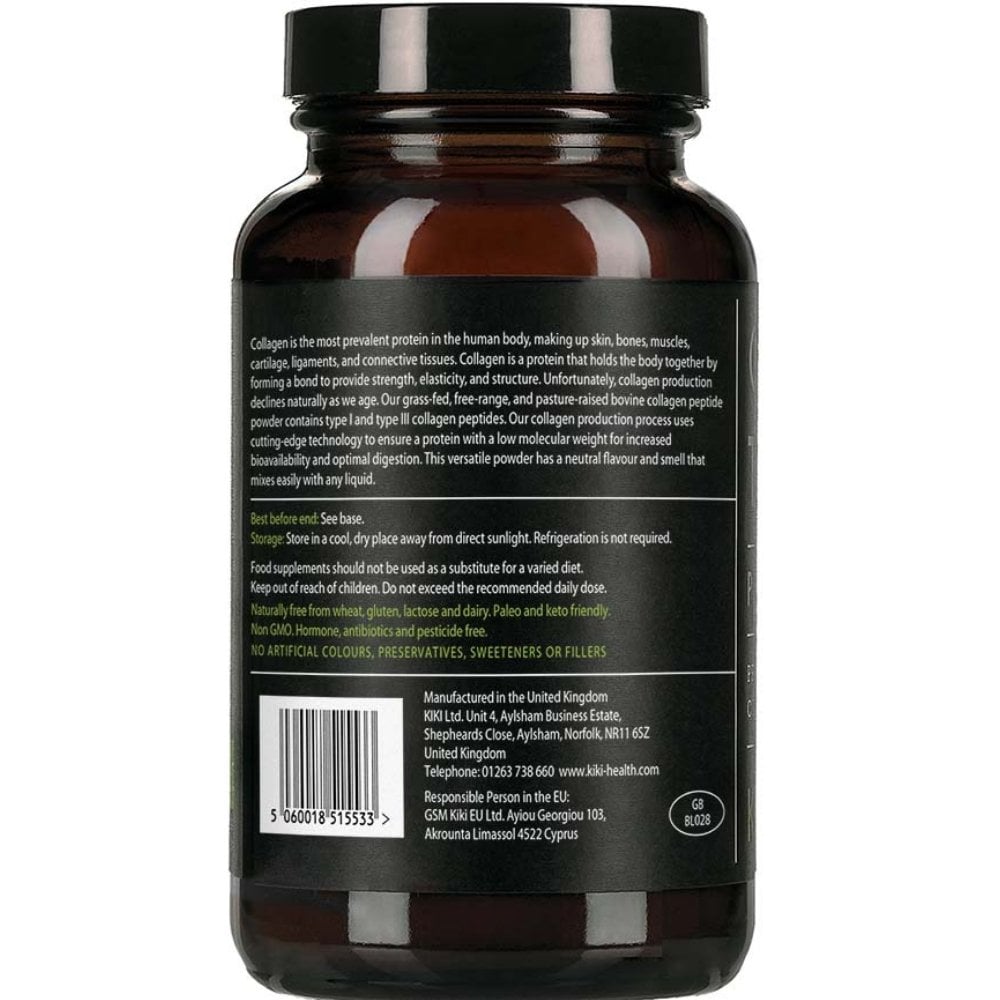 Kiki Health Unflavoured Hydrolysed Collagen Peptide Powder Food Supplement 200g