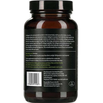 Kiki Health Unflavoured Hydrolysed Collagen Peptide Powder Food Supplement 200g