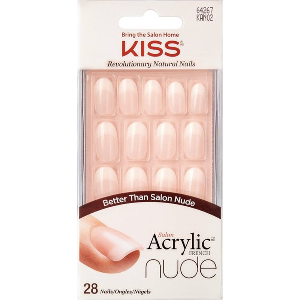 Kiss Salon Acrylic Nude Nails Graceful 28x