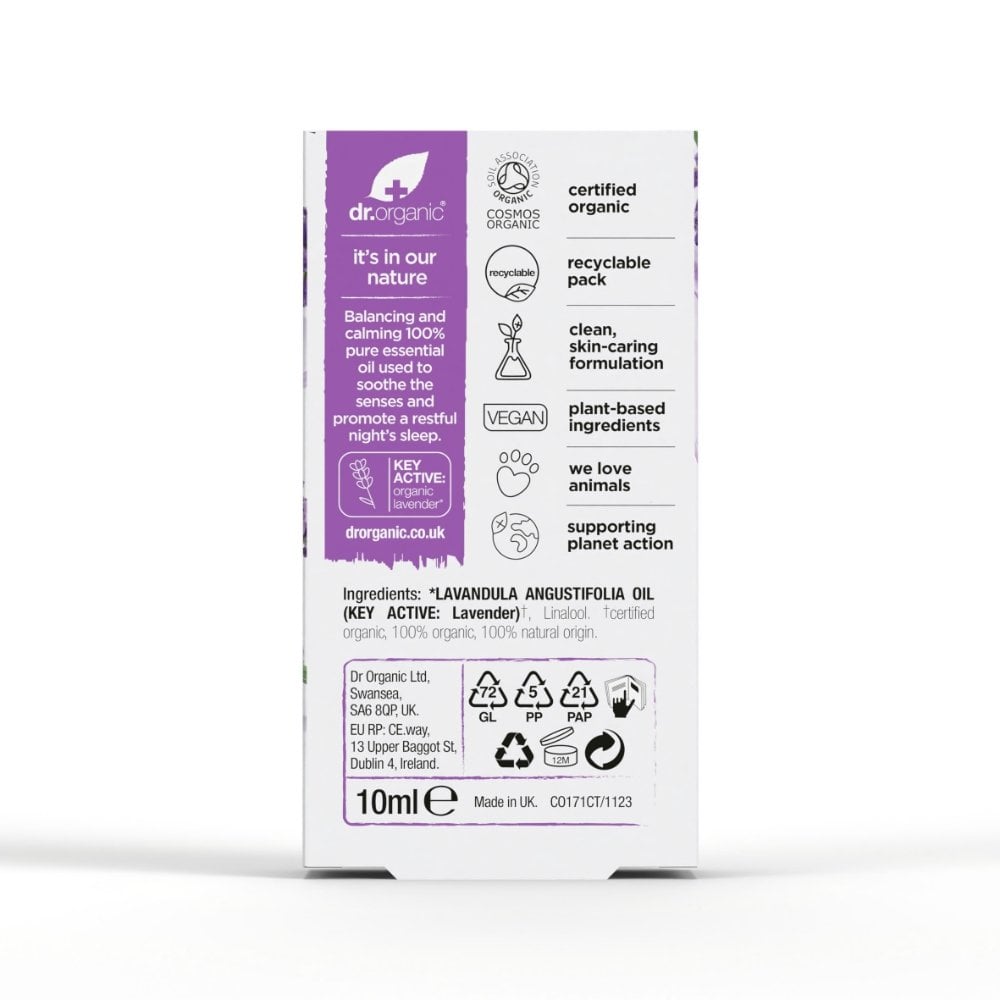 Dr. Organic Lavender Pure Oil 10ml
