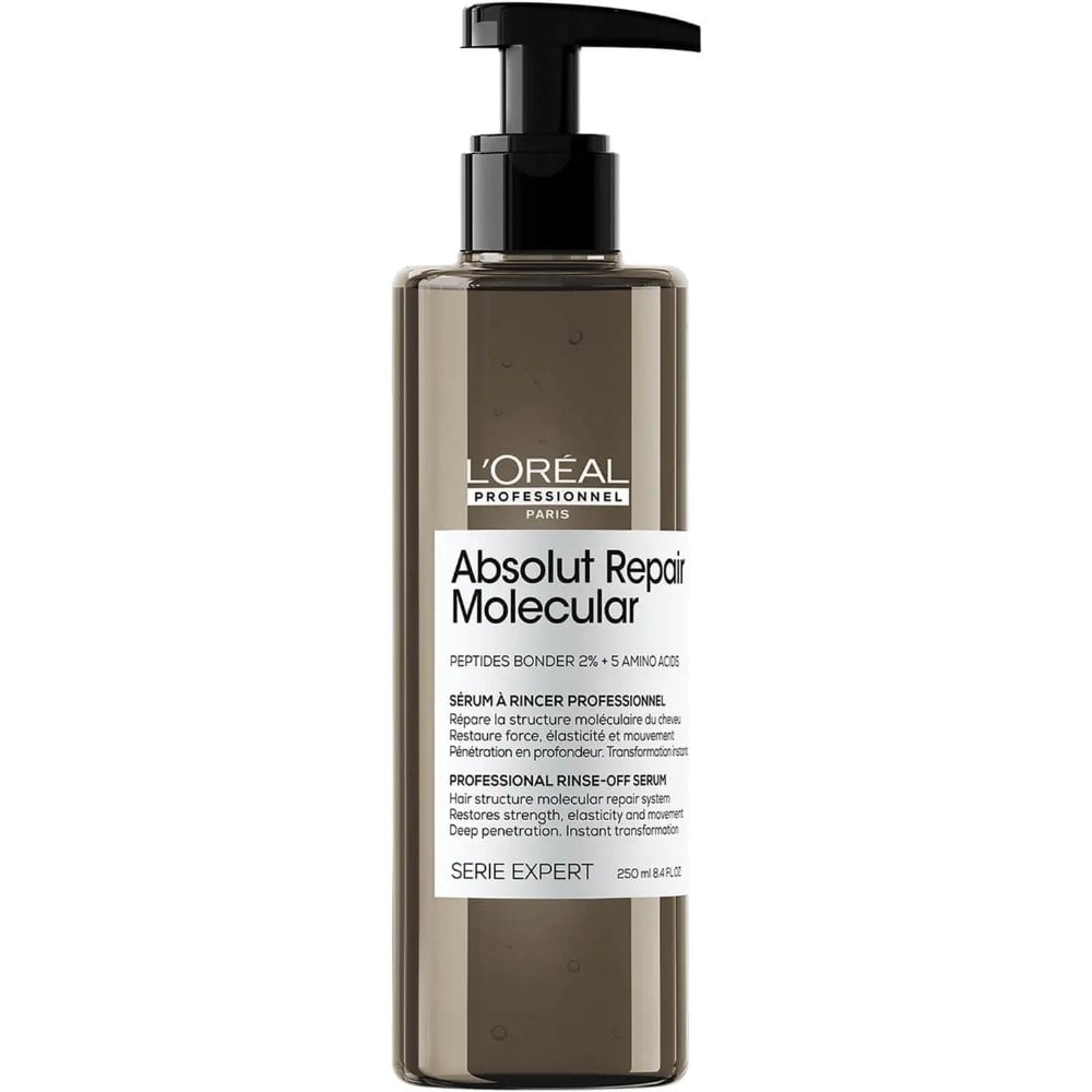 L'Oreal Professionnel Serie Expert Absolut Repair Molecular Shampoo 250ml, Rinse-Off Serum 250ml & Leave-In Mask 100ml Trio