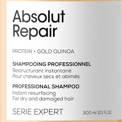 L'Oreal Professionnel Serie Expert Absolut Repair Protein + Gold Quinoa Instant Resurfacing Shampoo 1500ml