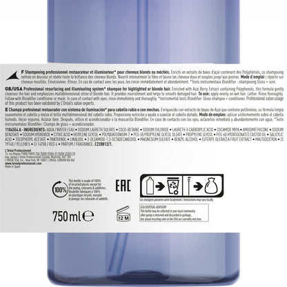L'Oreal Professionnel Serie Expert Blondifier Gloss Resurfacing + Illuminating Shampoo 1500ml