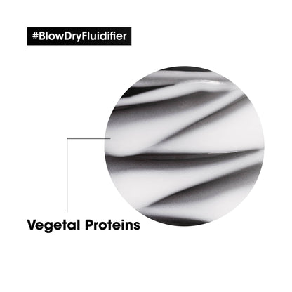 L'Oreal Professionnel Serie Expert Blow-Dry Fluidifier 10-in-1 Multi-Benefit Thermo-Reactive Leave-In Treatment Cream 150ml