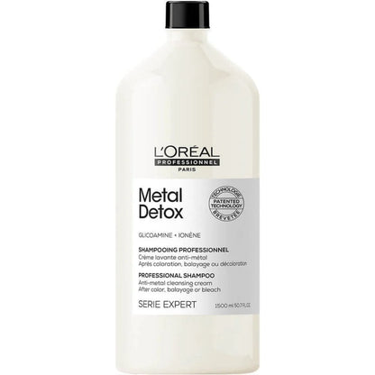 L'Oreal Professionnel Serie Expert Metal Detox Anti-Metal Cleansing Cream Shampoo 1500ml & Mask 500ml Twin