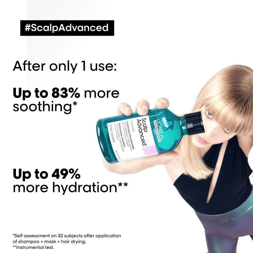 L'Oreal Professionnel Serie Expert Scalp Advanced Anti-Discomfort Dermo-Regulator Shampoo 300ml & Intense Soother Hair Treatment 200ml Twin