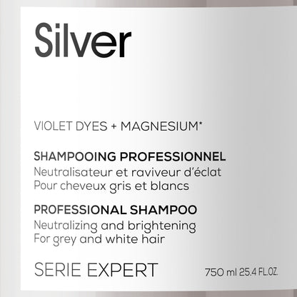 L'Oreal Professionnel Serie Expert Silver Neutralising + Brightening Shampoo 1500ml