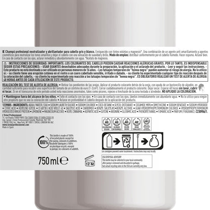 L'Oreal Professionnel Serie Expert Silver Neutralising + Brightening Shampoo 1500ml