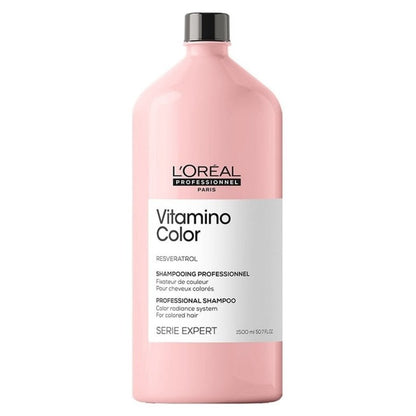 L'Oreal Professionnel Serie Expert Vitamino Colour Radiance Shampoo 1500ml, Conditioner 750ml & Mask 500ml